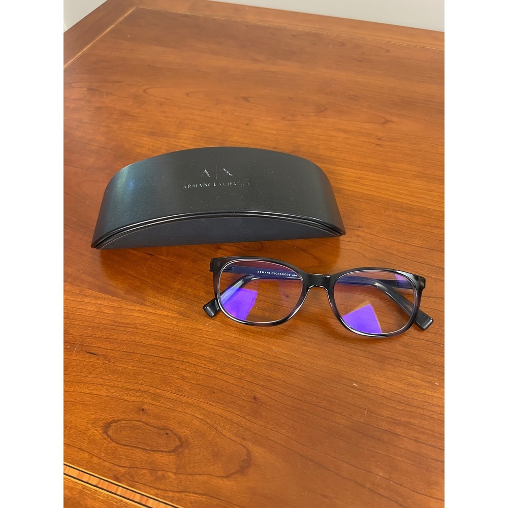 Armani Exchange AX3005 8206 Dark Grey Transparent Phantos Eyeglasses Frames 52mm